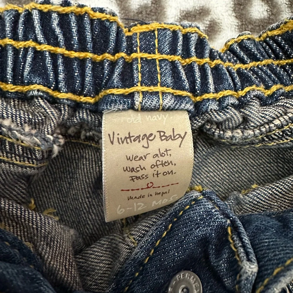 Old Navy Vintage Baby Denim Jeans in Blue Wash Size 6-12 Months